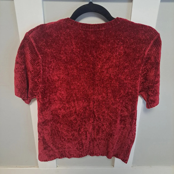 Sag Harbor Red Knit Cardigan - Picture 3 of 3